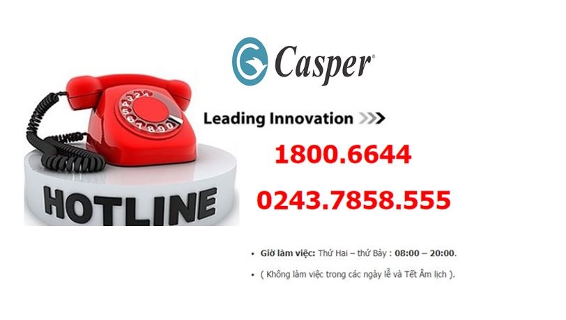 Trung tâm Bảo hành Casper tủ lạnh, máy giặt, tivi, điều hòa