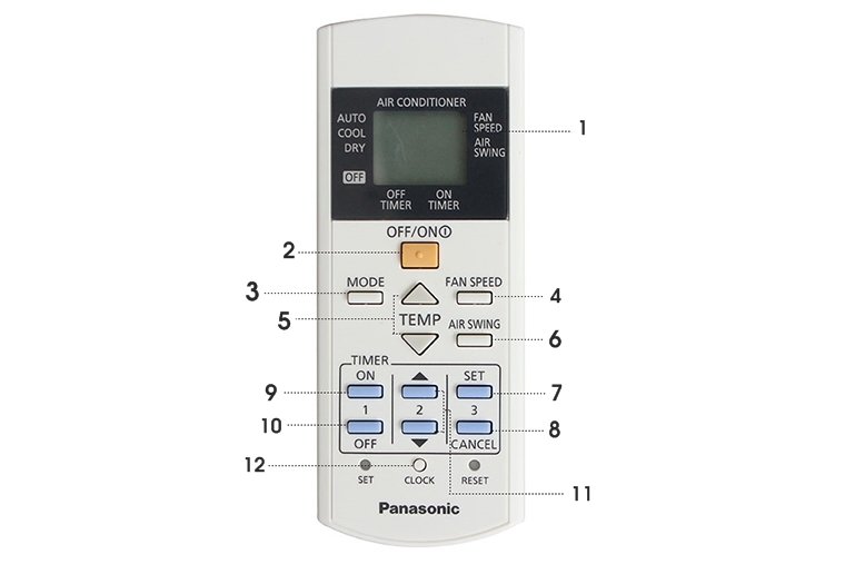 Cách bật chế độ hút ẩm điều hòa Panasonic