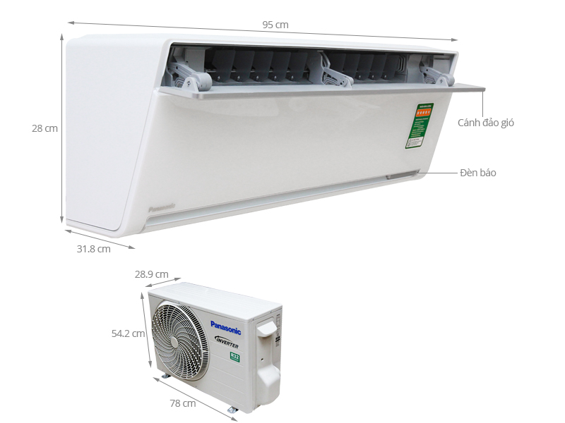 Điều hòa Panasonic inverter 1 chiều 9000 BTU VU9UKH-8 Điều hòa Panasonic inverter 1 chiều 9000 BTU VU9UKH-8