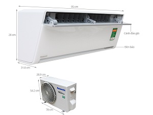 Điều hòa Panasonic inverter 1 chiều 9000 BTU VU9UKH-8 Ga R32 - 5*