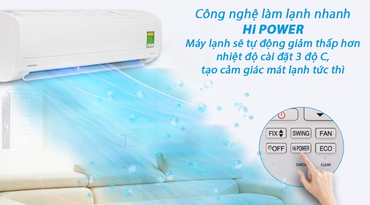 Chế độ Hi POWER – Máy lạnh Toshiba