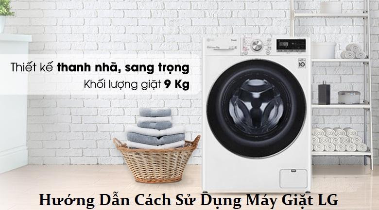cách sử dụng máy giặt lg